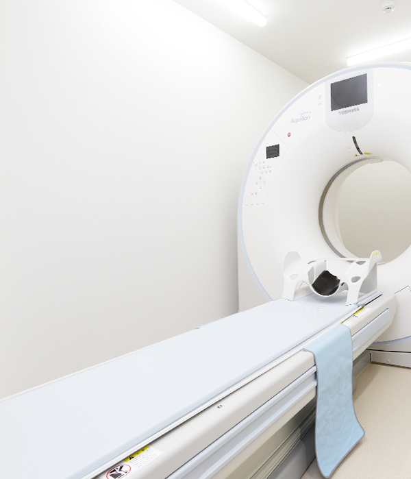 2人の専門医によるがん検査 院内に内視鏡やCT検査装置あり。がんや病気の早期発見・早期治療につとめています。